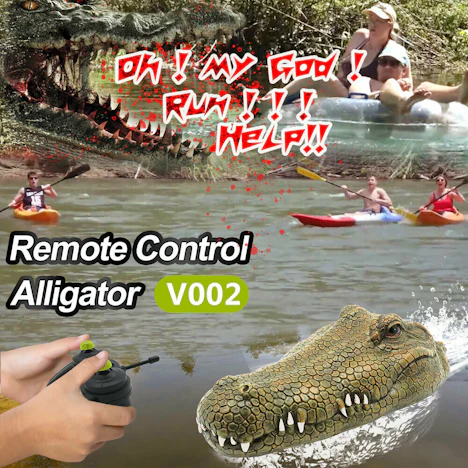 Flytec V002 - schwimmender, ferngesteuerter Krokodilkopf