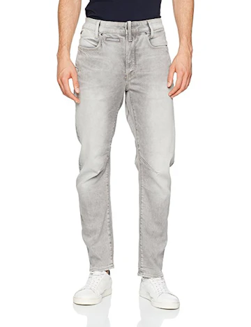 G-STAR RAW Herren Fit Jeans D-Staq 3D Straight Tapered, Grau