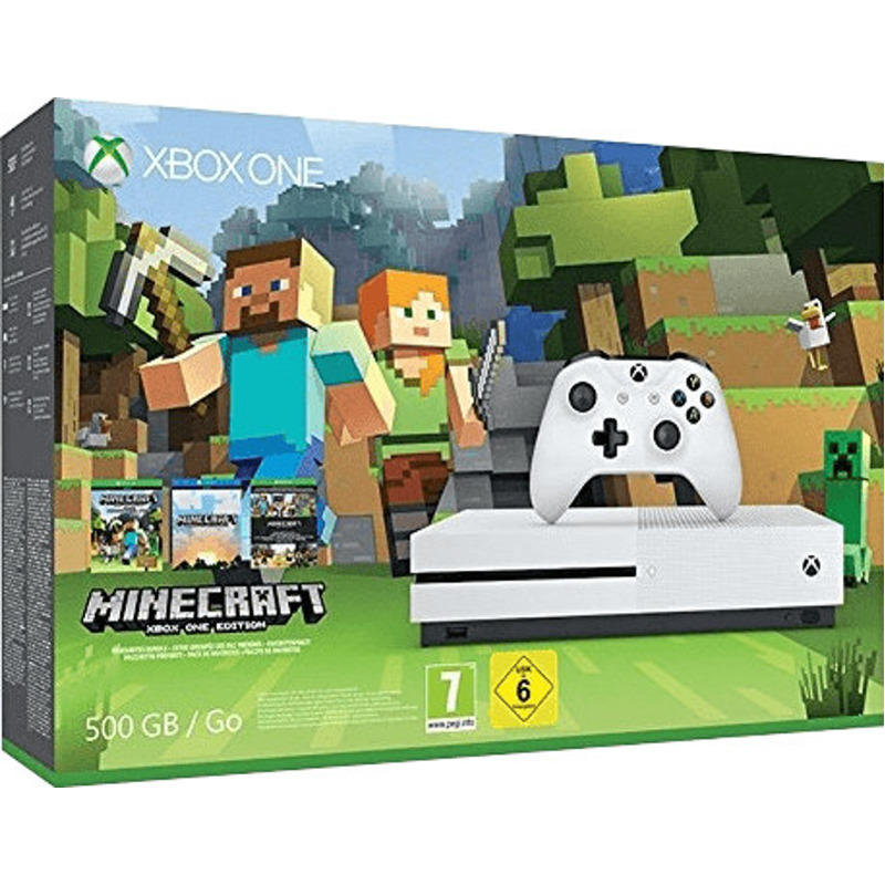 Microsoft Xbox One S 500GB - Minecraft Bundle mit 147,80€ Ersparnis