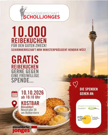 Düsseldorf (lokal): 10.000 Reibekuchen für den guten Zweck
