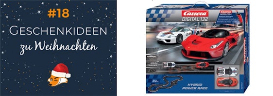 Geschenkidee für angehende Rennfahrer - Carrera Digital 132 Hybrid Power für 204€