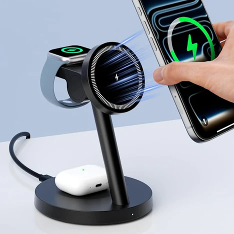 KPON iPhone Ladestation Magsafe 3 in 1 für Apple Watch und AirPods