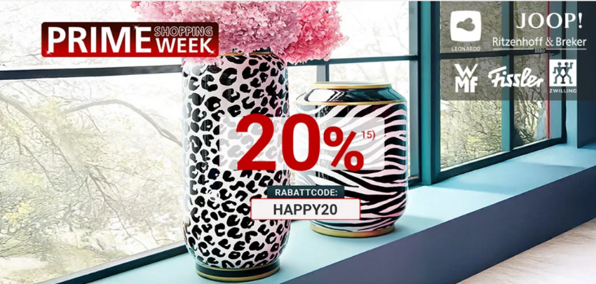 Zurbrüggen: 20% Rabatt auf dekorative Einrichtung