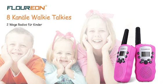 30% Ersparnis Floureon Funkgerät Walkie Talkies 8 Kanäle Walki Talkie für Kinder für 11,99€ bei Amazon (Vergleichspreis: ~16,99€)