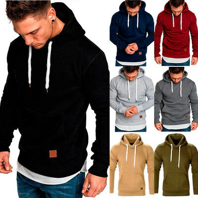 Herren Kapuzenpullover versch. Farben bis 5XL
