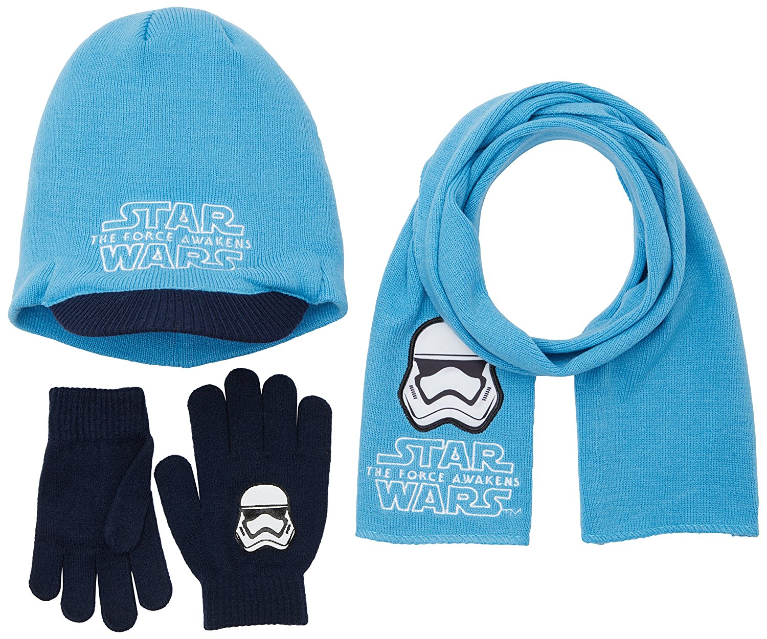 FABTASTICS Jungen Schal+Mütze+Handschuhe STAR WARS für 2,49 EUR [Plus Produkt]