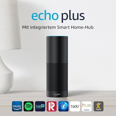 Echo Plus - inklusive Philips Hue White E27 LED Lampe für 104,99 EUR inkl. Versand