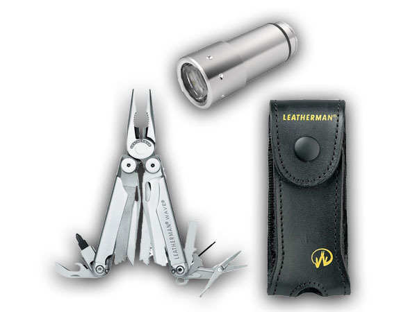 Nadlinger LedLenser Survival-Kit (Leatherman Wave SB, LedLenser Automotive Stainless)