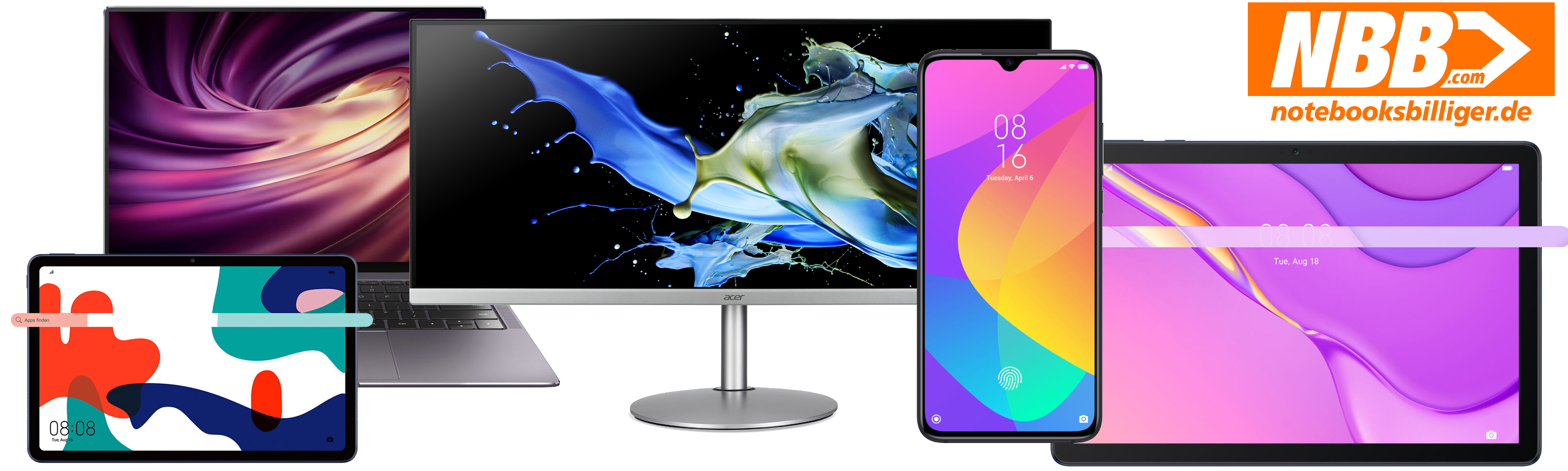 Singles' Day bei Notebooksbilliger - z. B. Huawei MateBook X Pro + MatePad 10.4 für 1399€