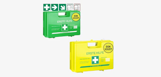 Sicherheit geht vor! 🩺 Werkstein Erste-Hilfe-Koffer (DIN 13157) mit Wandhalterung für nur 24,99€ 🩹