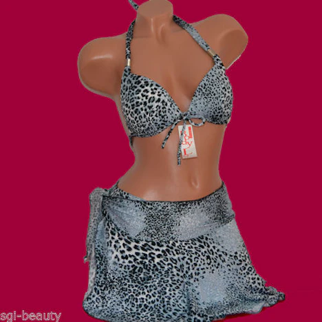 Push-Up Bikini mit Binderock, 3-teilig. 9,99€