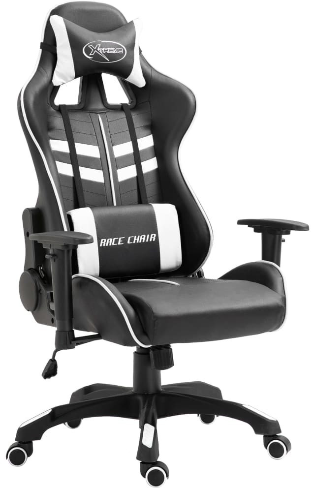 vidaXL Gaming-Stuhl weiß Kunstleder (20197) 62% reduziert