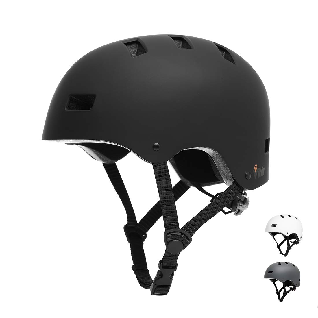(Blitzangebot) Vihir Fahrradhelm in Weiß/Schwarz/Dunkelgrau für 25,49€ statt 31,99€