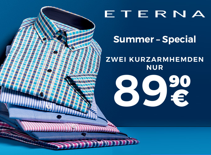 Summer Special: 2 Eterna Hemden für 91€ - statt 121€
