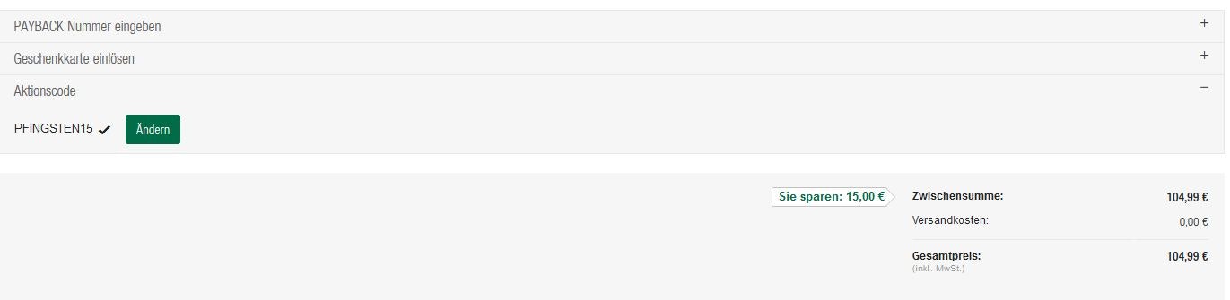 warenkorb galeria kaufhof