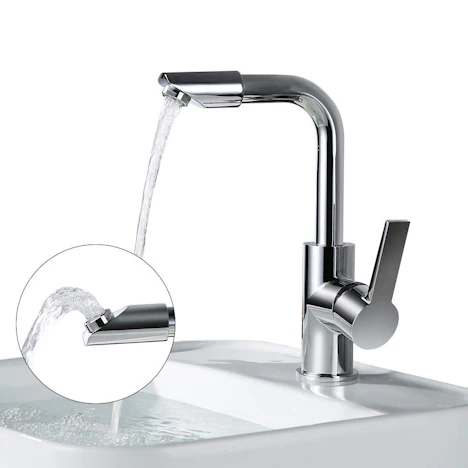 Homelody 360° drehbar Auslauf Wasserhahn mit Mischbatterie