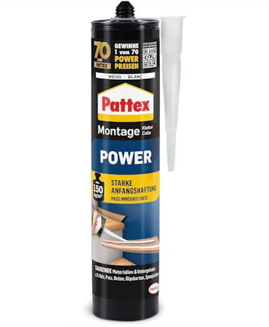 Pattex Montagekleber Power, Baukleber 370g für 4,14€(statt 7,49€)