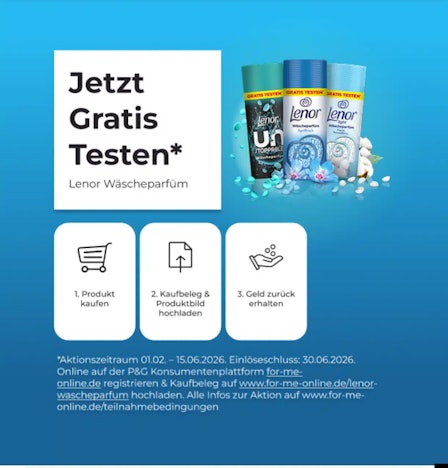 Lenor Wäscheparfüm gratis testen