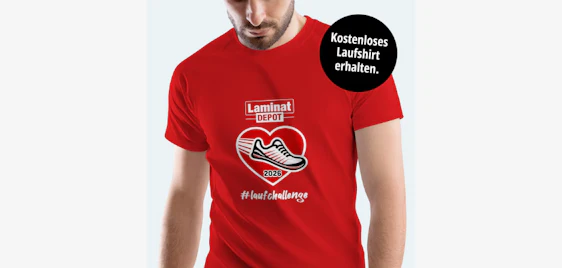 Laufschuhe schnüren! 🏃♂️ Gratis Laufshirt von LaminatDEPOT