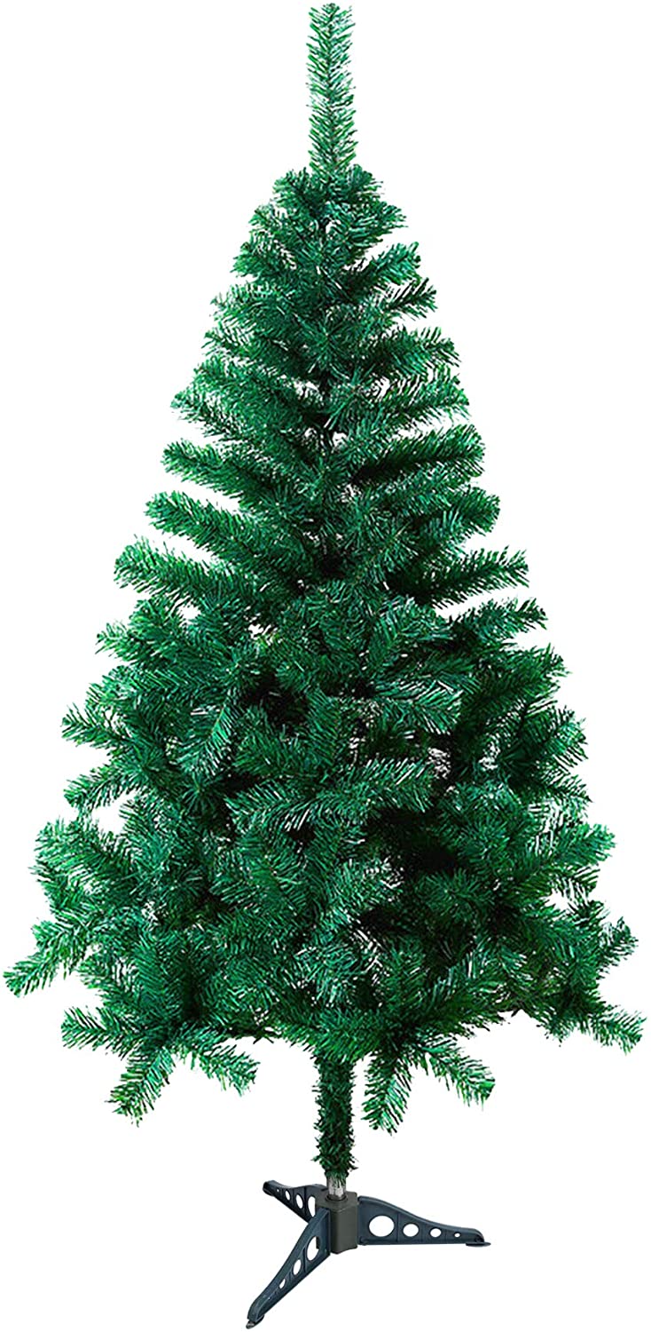 120-220cm Weihnachtsbaum mit Metallständer, schwer entflammbar, Grün/Weiß, Von 9,79€ bis 20,99€