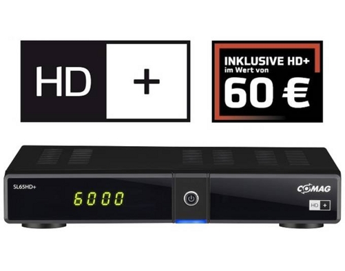 COMAG SL 65 HD+, Digitaler HD Satelliten-Receiver, PVR-Funktion mit HD plus Karte für 74,99€