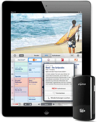 equinux tizi+ für 160€ - DVB-T-Empfänger mit Videorecorder mit 16GB Speicher für Apple iPad/iPhone/iPod touch