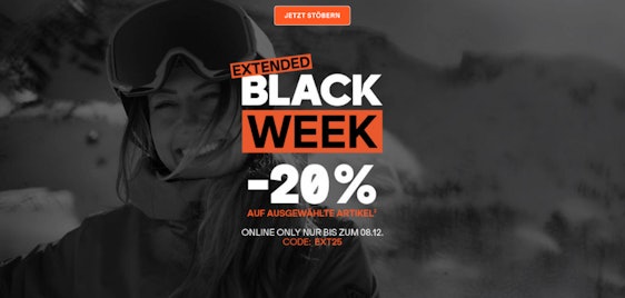 Extended Blackweek bei Sportscheck 🤩 – 25% Extra-Rabatt