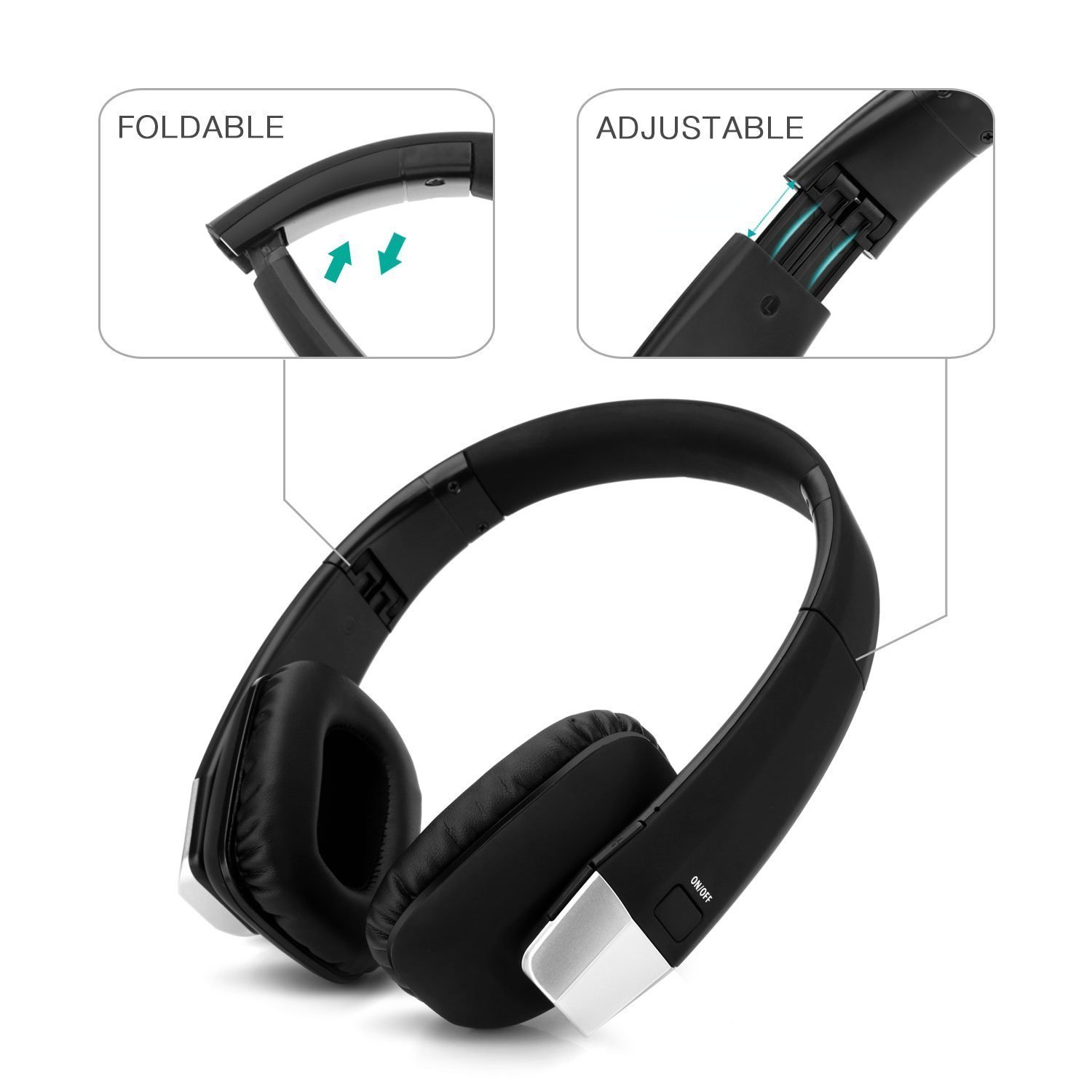 [Faltbarer, Wiederaufladbar] Drahtloser HF-Stereo TV Kopfhörer für 22.99€ + 1 kabellose Maus kostenlos