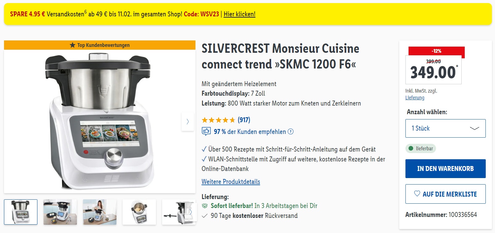 Lidl Küchenmaschine Angebot