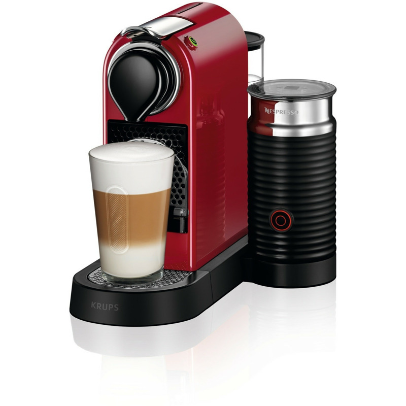 Krups Nespresso New CitiZ &amp;amp; Milk XN 7605 Cherry Red 24% günstiger