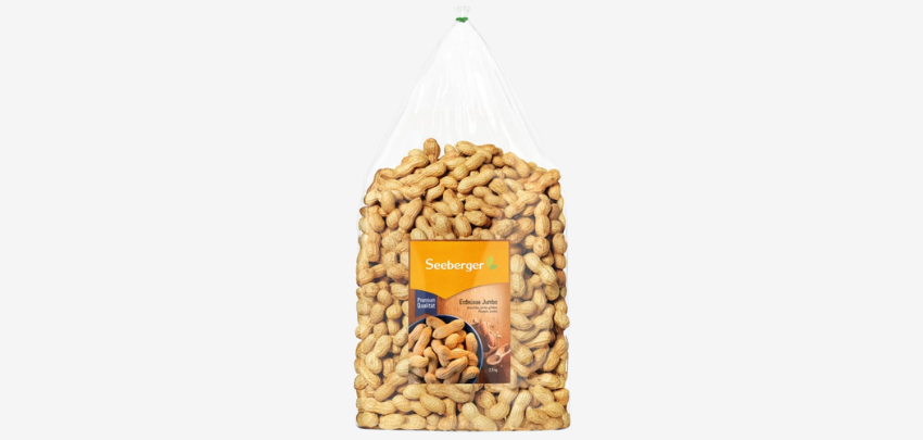2,5kg Seeberger Jumbo Erdnüsse für 14€ - veganer Snack, proteinreich, ohne Zusatzstoffe