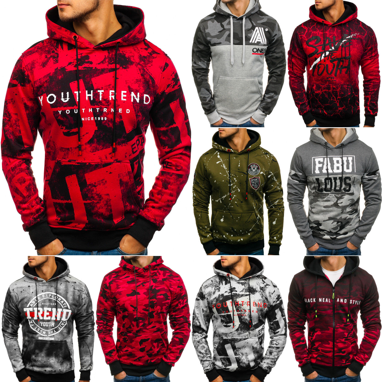 Kapuzenpullover versch. Farben und Modelle