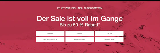 Bis zu 50% Rabatt im Wintersale bei The North Face - z.B. Fleece 100 Glacier 1/4 Zip für 42,25€