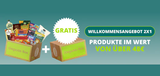 2 für 1 bei Degustabox! 📦 Exklusiv Überraschungsbox GRATIS sichern ✨