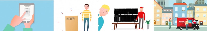 Otto Now funktioniert ganz einfach.