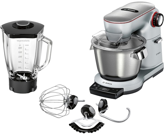 Bestpreis! Bosch OptiMUM Küchenmaschine für 499€ - Edelstahl, integrierte Waage, Mixbehälter und Patisserie-Set