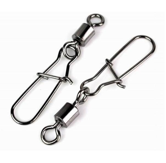 10 Stück Stahllegierung Rollbare Angelwirbel für nur 0,89€ 