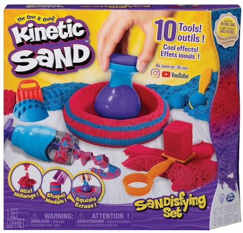 Kinetic Sand Sandisfying Set für 15€ - mit 907 g magischem Sand und 10 Werkzeugen, ab 3 Jahren
