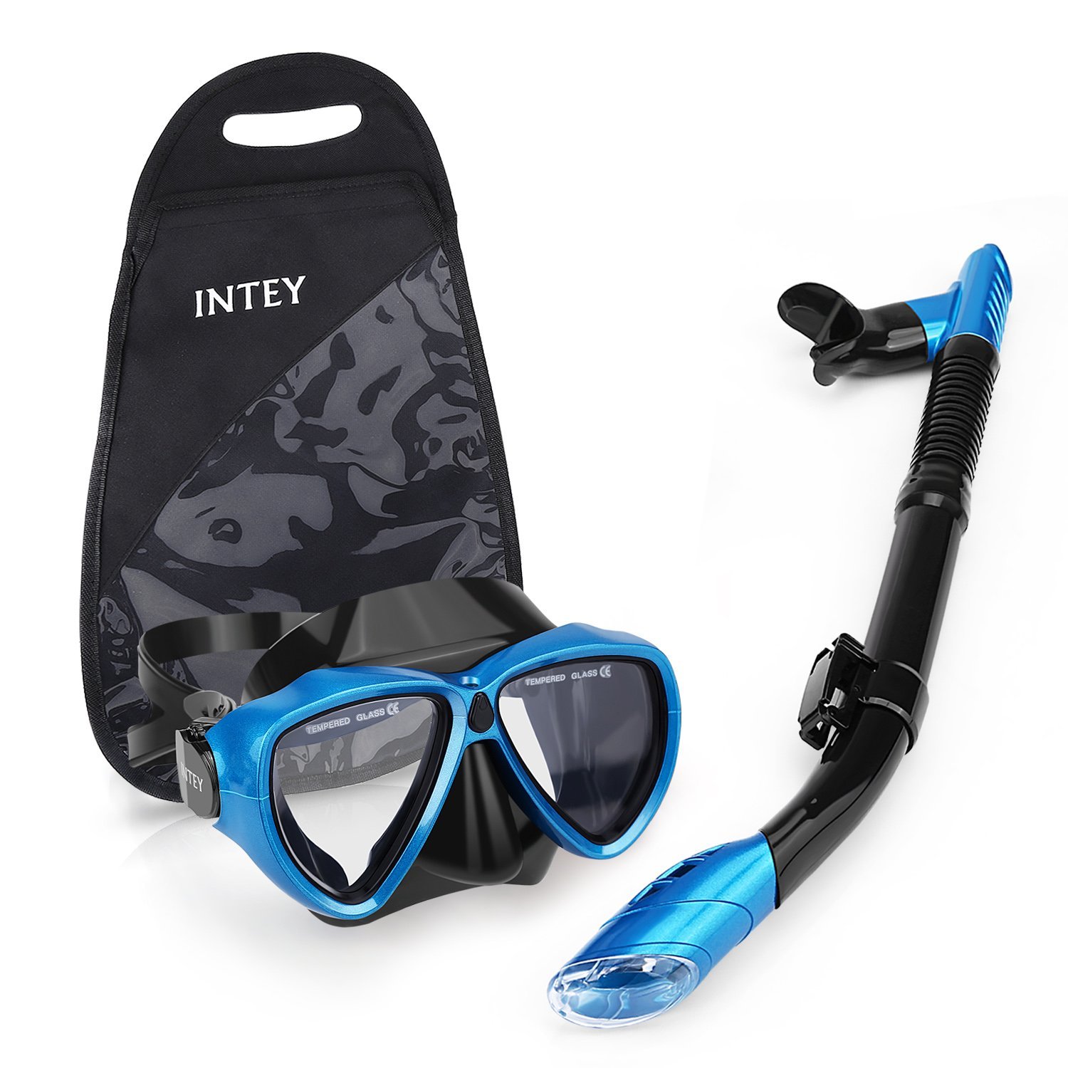 INTEY Schnorchelset mit Tauchmaske und Schnorchelrohr （Amazon.de）