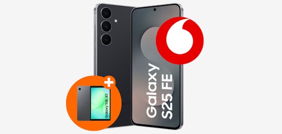 Samsung Galaxy S25 FE + gratis Galaxy Tab A11 nur 99€ » im 25GB Vodafone-Tarif für 29,99€ im Monat