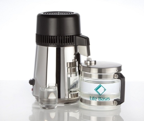 Amazon.de LifeBasis Wasserdestille Wasserdestillator Destilliergerät mit Sammelkanne 199,99 Euro