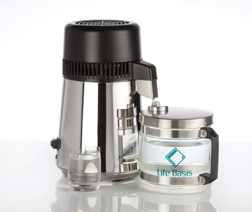 Amazon.de LifeBasis Wasserdestille Wasserdestillator Destilliergerät mit Sammelkanne 199,99 Euro