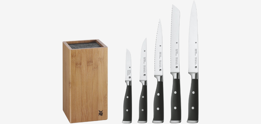 WMF Grand Class Messerblock für 120€ - 5x Messer im Bambusblock 🔪