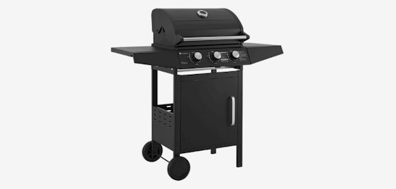 BBQ Gasgrill Louisiana für 110€ - kompakter Grillwagen, 3 Edelstahlbrenner, inkl. Abdeckplane