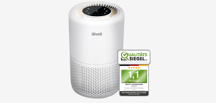 Levoit Core 200S für 76€ - HEPA-Luftfilter gegen Schimmel Staub Pollen Tierhaare, CADR 170m³/h bis zu 35㎡