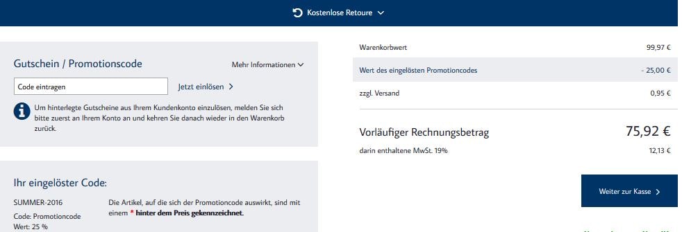 warenkorb tom tailor