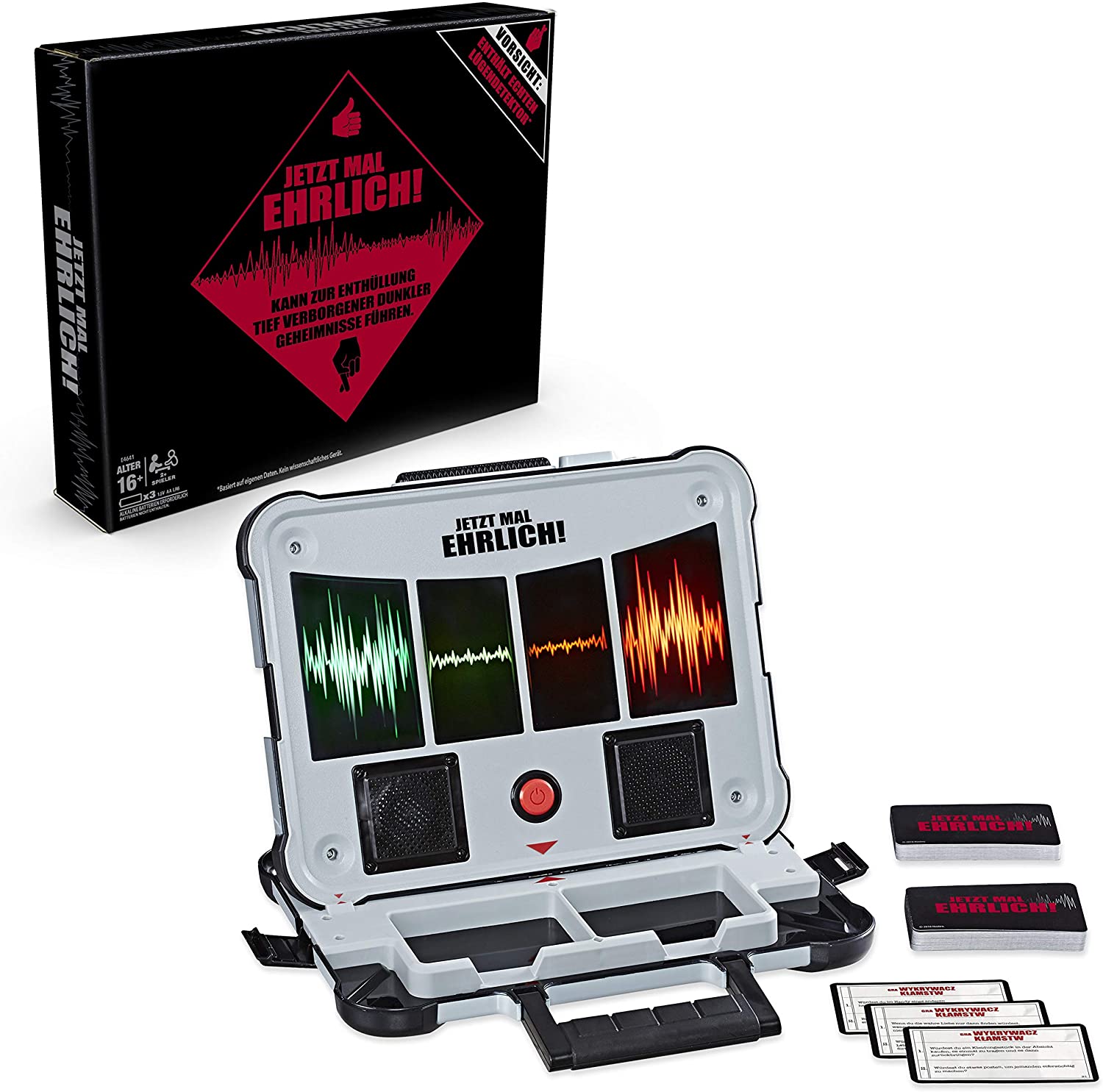 Hasbro - Jetzt mal ehrlich!, Partyspiel mit Lügendetektor 