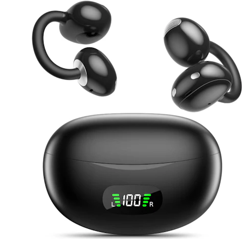 50 % Rabatt-Code + 20 % Gutschein für OHAYO Open-Ear Kopfhörer, Clip-On Earbuds, Ultra-bequem, Open-Ring Design