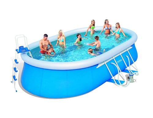 Bestway Oval Fast Pool Set 610 x 366 x 122 cm (fast 20.000 Liter) mit Filter (56119) für 348,47 EUR inkl. Lieferung