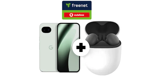Trade-In + gratis Pixel Buds A-Series 🥳 Google Pixel 10a + 20GB Vodafone Allnet-Flat » eff. nur -8,10€ mtl.
